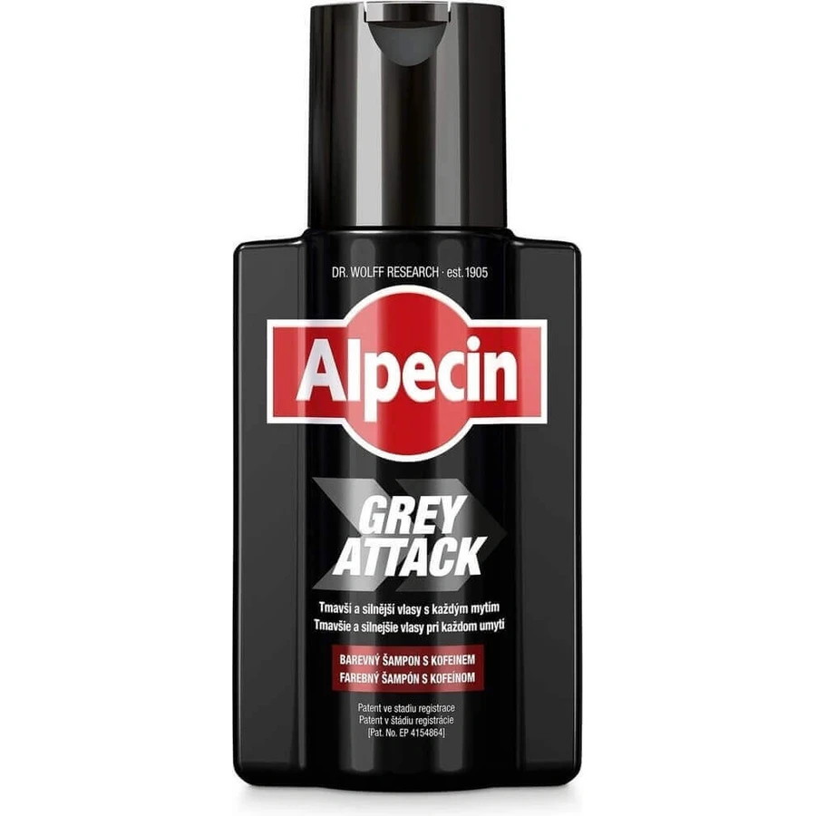 ALPECIN Grey Attack Shampoo 1×200 мл, шампунь проти сивини: ціни та характеристики