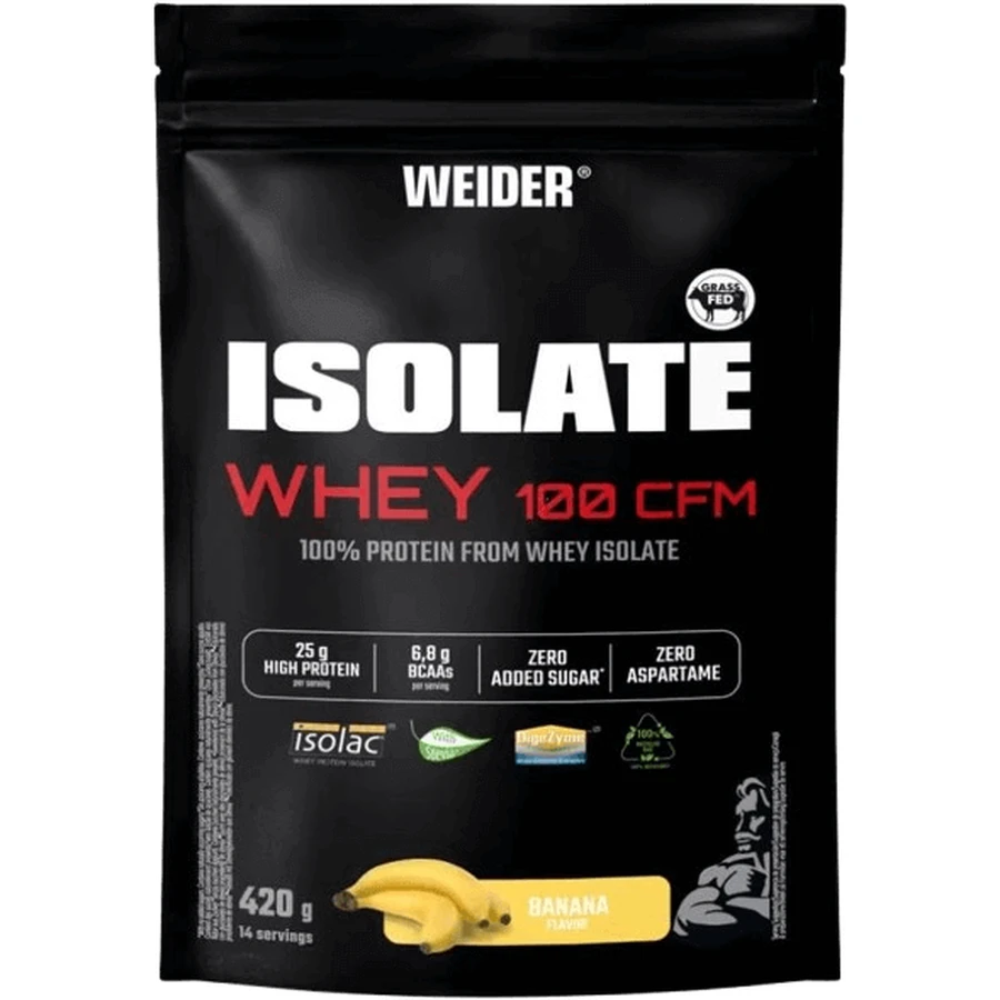 Протеїновий ізолят Weider Protein Isolate Whey 100 CFM банан 420 г: ціни та характеристики