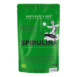 Спирулина, чистый органический порошок, 125 г, Organic Republic
