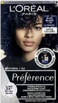 L'Oréal Paris Préférence Vivid Colors перманентный цвет волос 1×1 набор, Le Marais - Blue Black, 60+90+54 мл