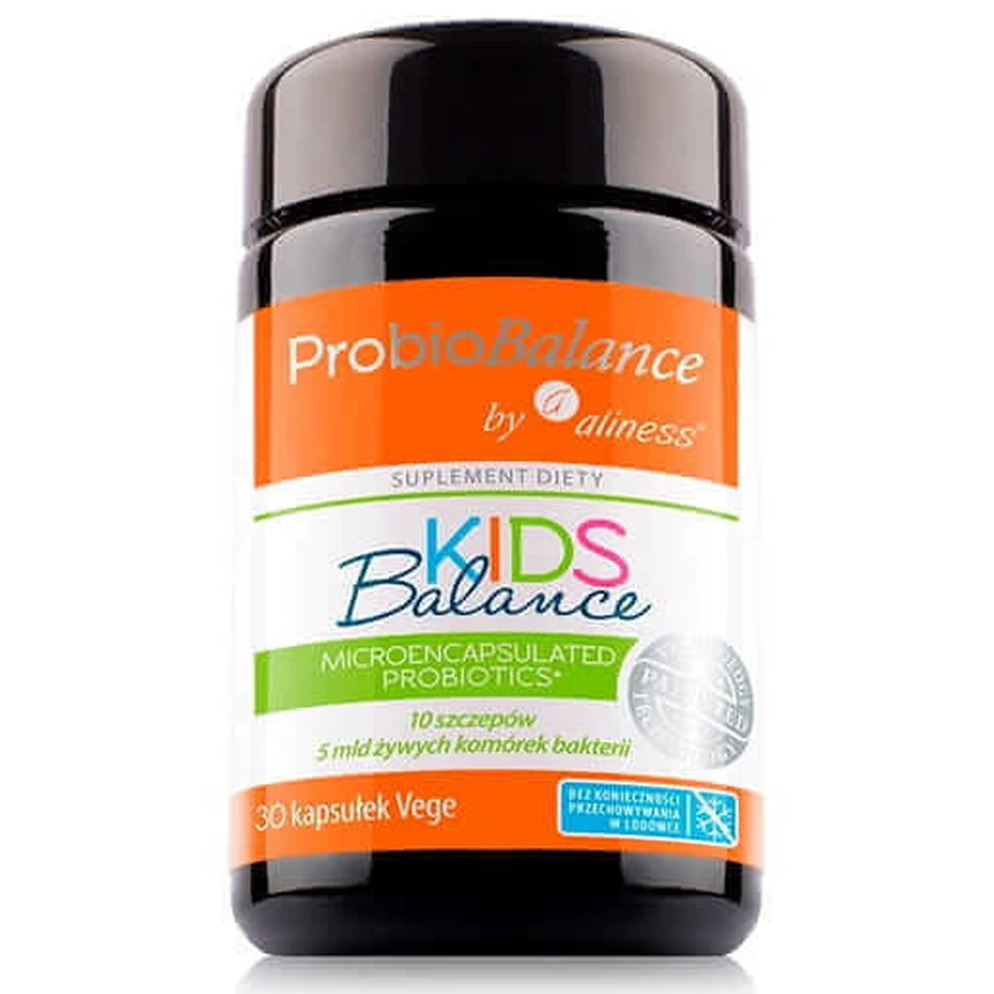 ProbioBalance (KIDS Balance 10 strains/5mld) 30 капсул Aliness: цены и характеристики