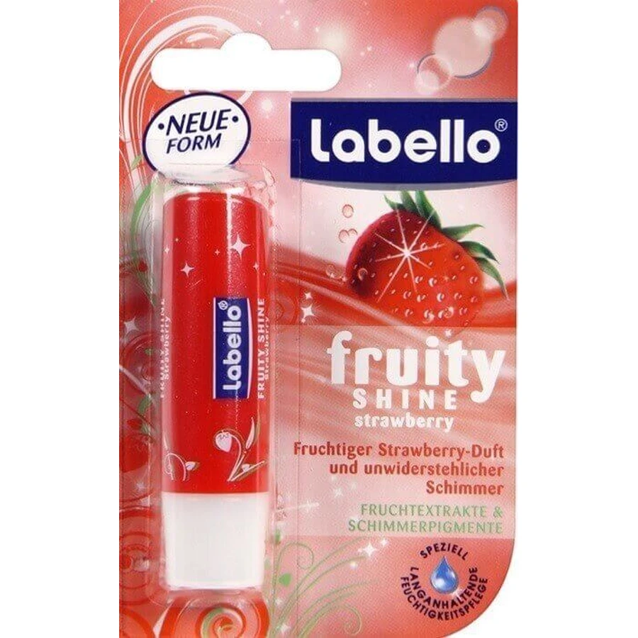 Labello STRAWBERRY SHINE 4×8 г, тонированный бальзам для губ: цены и характеристики