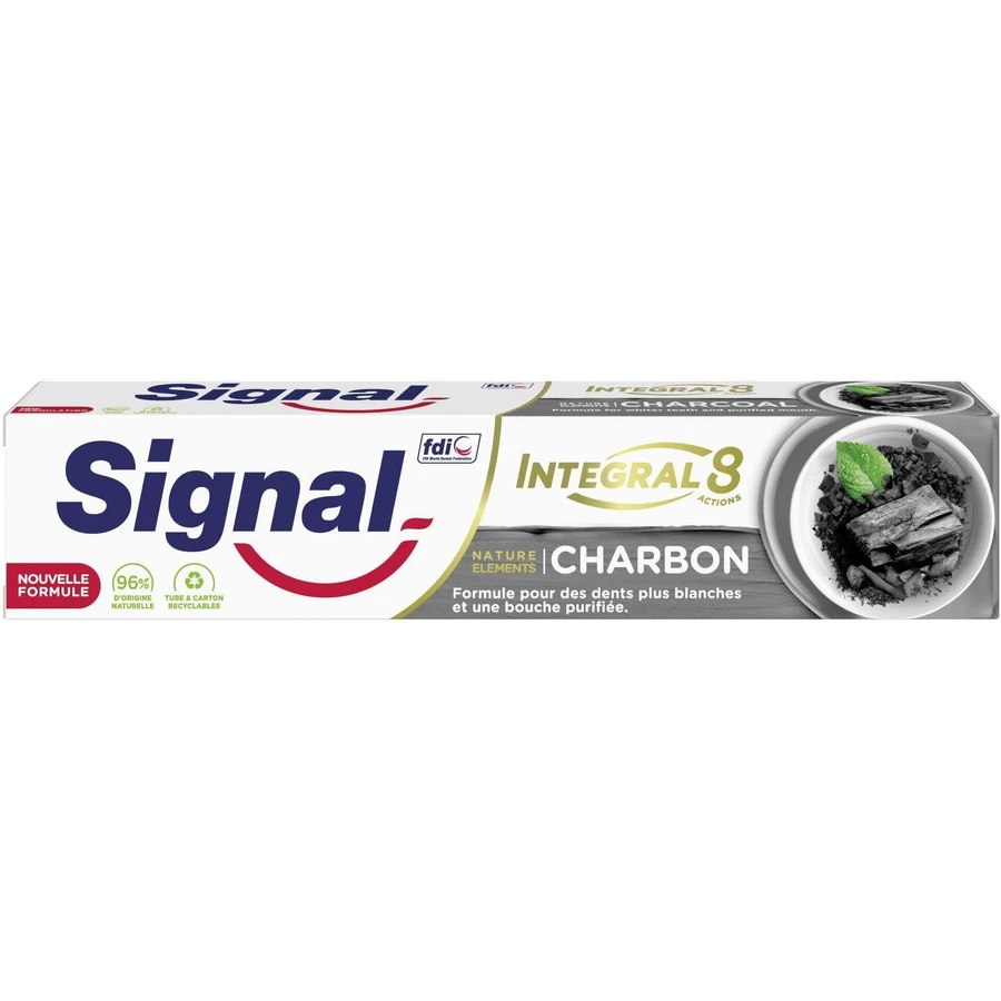 Signal Nature Elements Integral 8 Вугільна зубна паста 75 мл: ціни та характеристики