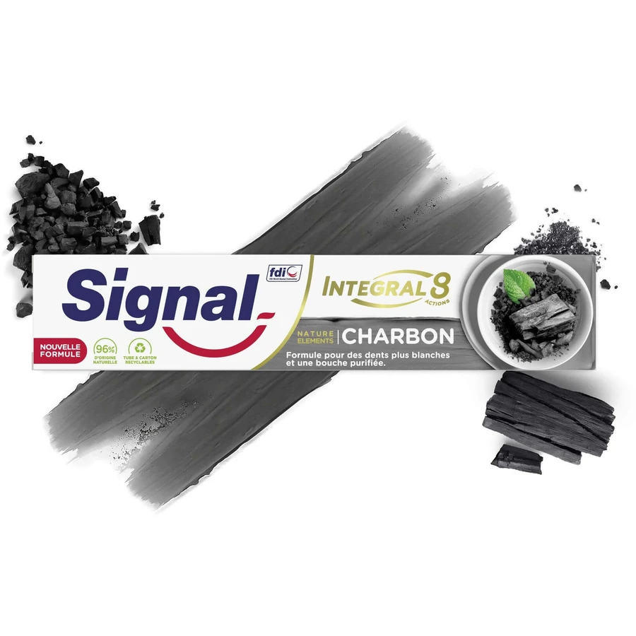 Signal Nature Elements Integral 8 Вугільна зубна паста 75 мл: ціни та характеристики