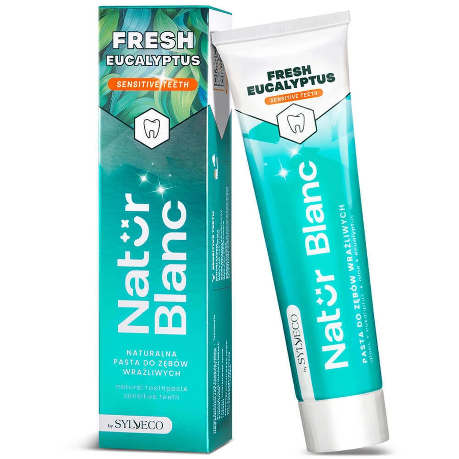 Sylveco Natur Blanc, паста для здорових зубів, Свіжий евкаліпт, 100 г: ціни та характеристики