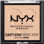 Компактна матуюча пудра NYX Professional Makeup Can't Stop Won't Stop Mattifying Powder - відтінок 03 Light Medium 6 г: ціни та характеристики