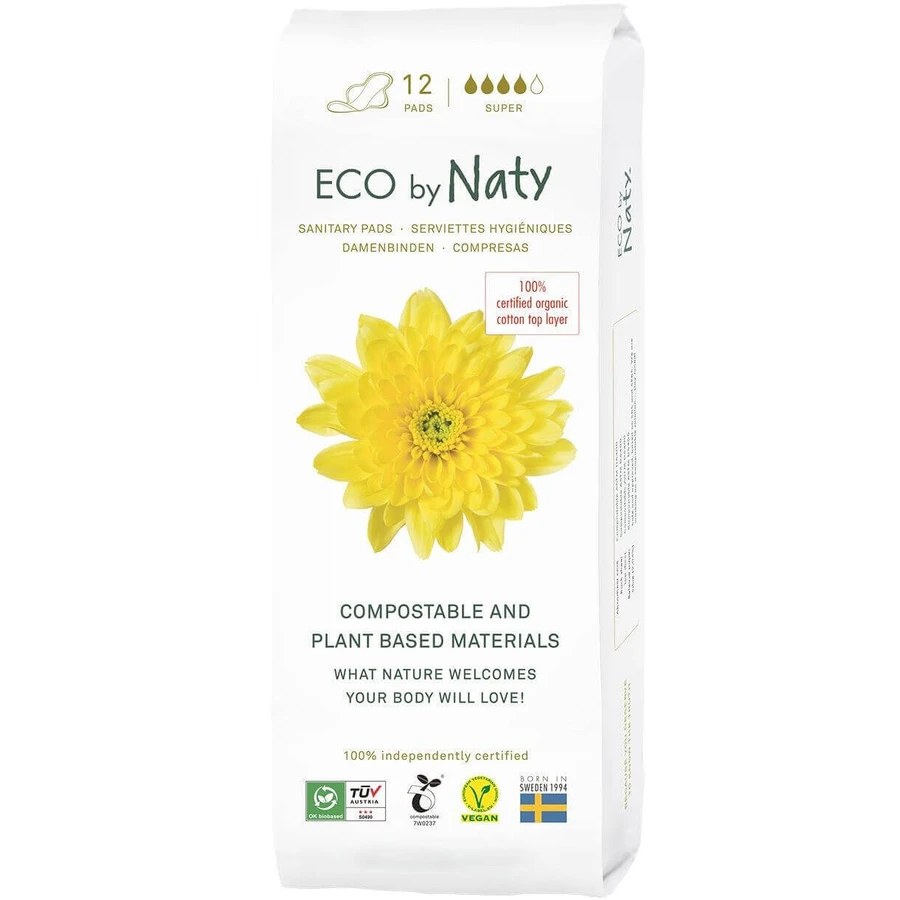 Жіночі палички Eco by Naty ECO Woolies супер 12 шт: ціни та характеристики