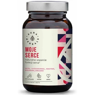Моє серце підтримує функцію серця 60 капсул Aura Herbals