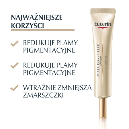 Eucerin Hyaluron Filler + Elasticity, укрепляющий крем для глаз против морщин, SPF 20, 15 мл: цены и характеристики
