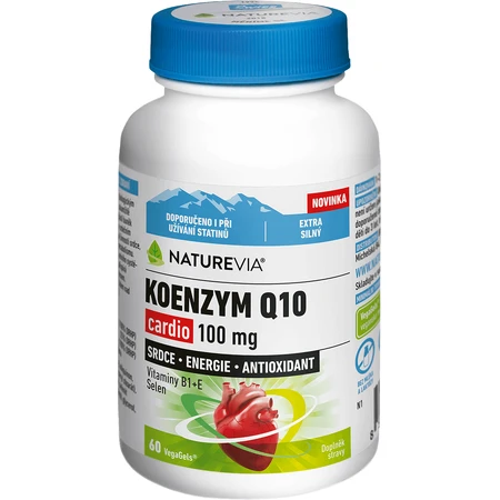NatureVia KOENZYM Q10 cardio 100 мг, витамины B1+E, селен 60 капсул: цены и характеристики