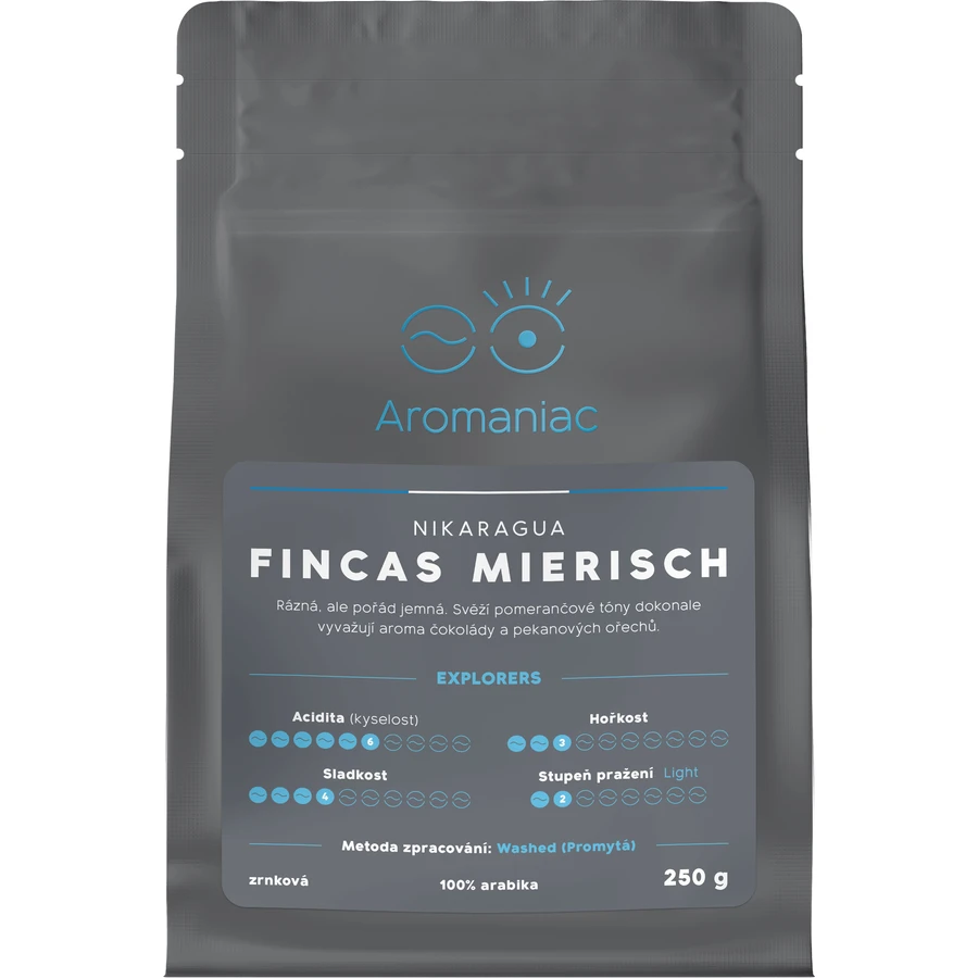 Aromaniac Nicaragua Fincas Mierisch - бобы 250 г: цены и характеристики