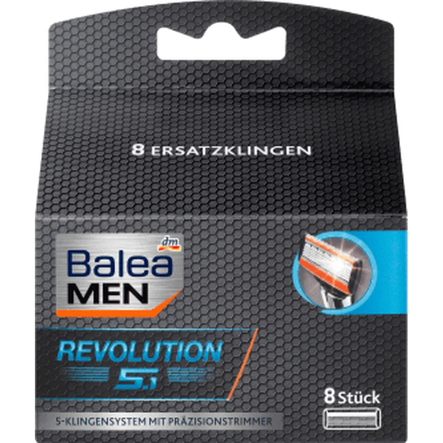 Змінні картриджі для гоління Balea MEN Revolution 5.1, 8 шт.: ціни та характеристики