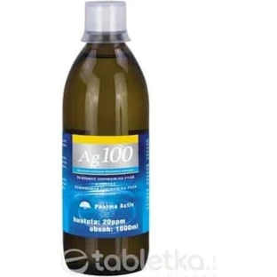 Фарма Актив Коллоидное серебро Ag100 1×1000 мл, 20 ppm, коллоидное серебро