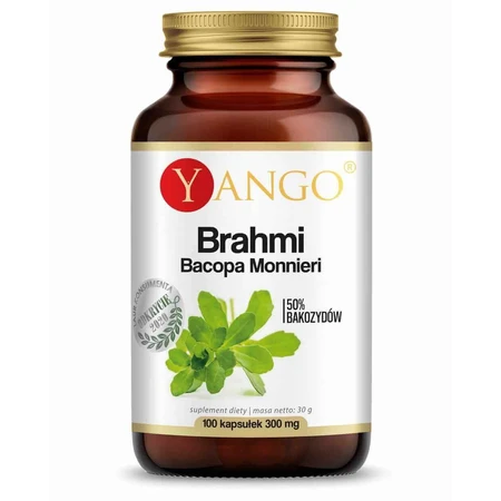 Брахмі (Bacopa Monnieri) екстракт 50% бакозидів 100 капсул YANGO: ціни та характеристики