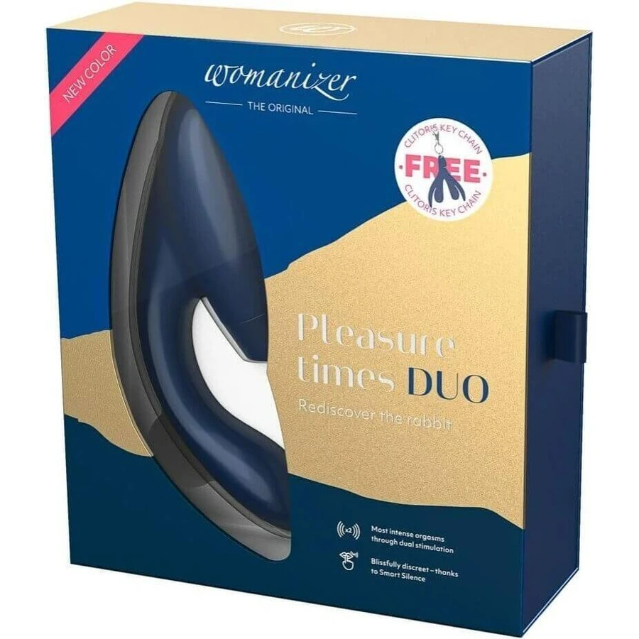 Womanizer DUO BLUEBERRY 1×1 шт, кліторальний стимулятор: ціни та характеристики