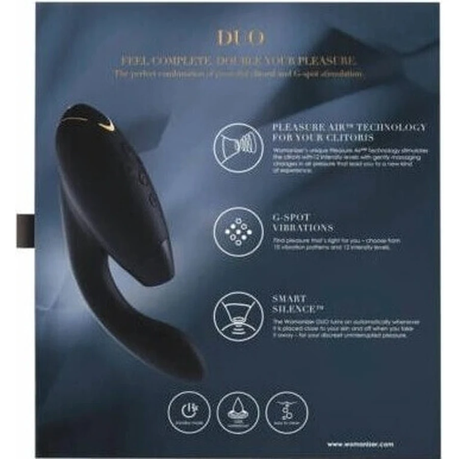 Womanizer DUO BLUEBERRY 1×1 шт, кліторальний стимулятор: ціни та характеристики
