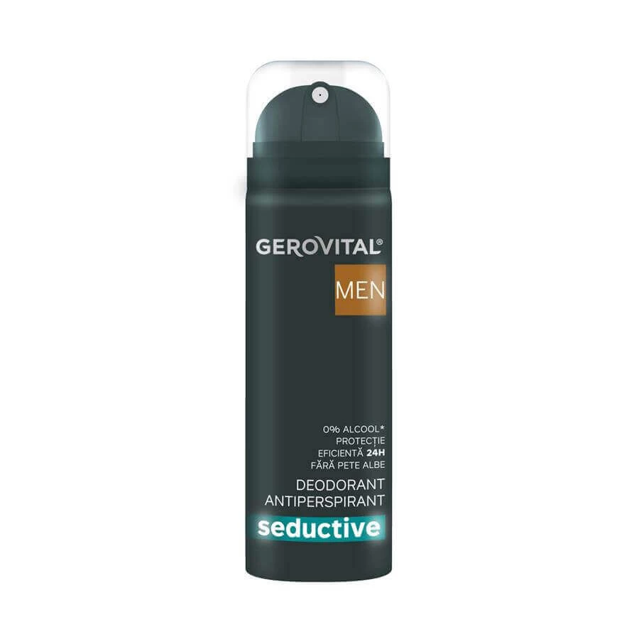 Дезодорант-антиперспірант Gerovital Men Seductive, 150 мл, Farmec: ціни та характеристики