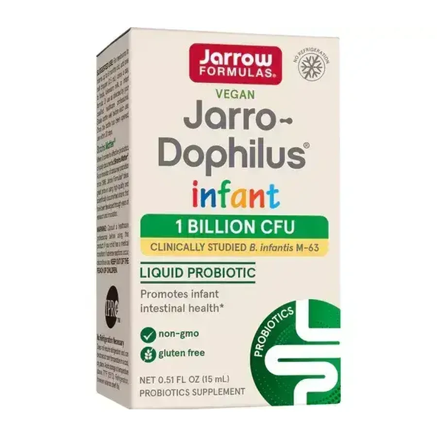 ПробіотикJarrow Formula Jarro Dophilus Infant Probiotic Drops, для дітей з народження, краплі, 15 мл: ціни та характеристики