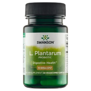 Пробиотики (ацидофильные лактобактерии) Swanson L. Plantarum Probiotic 10 млрд КОЕ, 30 вегетарианских капсул