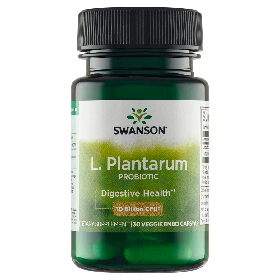 Пробиотики (ацидофильные лактобактерии) Swanson L. Plantarum Probiotic 10 млрд КОЕ, 30 вегетарианских капсул: цены и характеристики