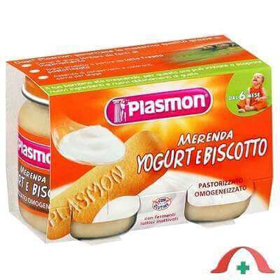 Йогурт-пюре з печивом, +6 місяців, 2х120 г, Plasmon: ціни та характеристики