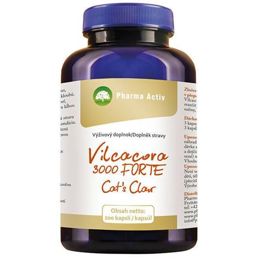 Pharma Activ Vilcacora 3000 FORTE Кошачий коготь 1×200 cps, пищевая добавка: цены и характеристики