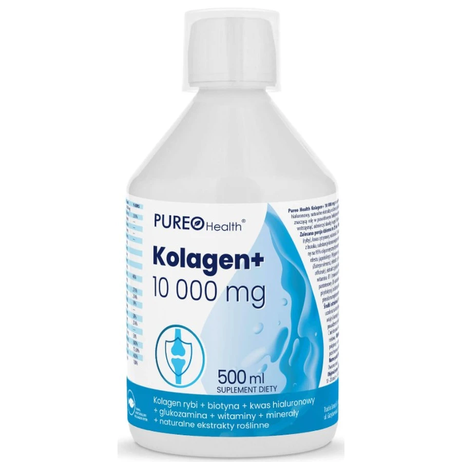 Колаген Pureo Health Kolagen+ 10 000 мг, зі смаком апельсина, 500 мл: ціни та характеристики