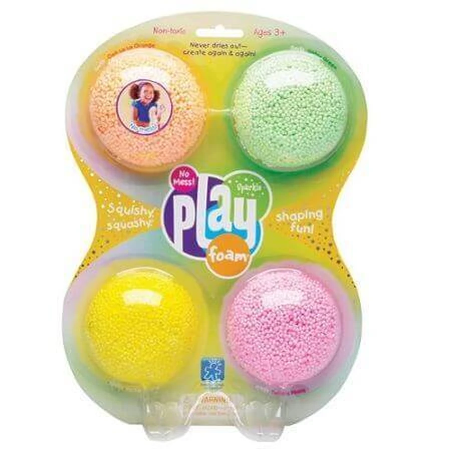 Пена для лепки с блестками, 4 штуки, Playfoam: цены и характеристики