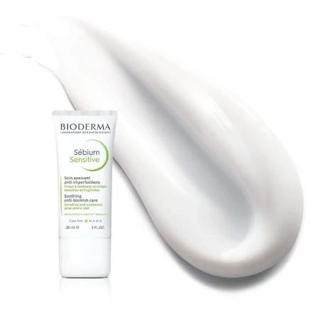 Заспокійливий і зволожуючий крем Bioderma Sébium Sensitive для шкіри, схильної до акне 30 мл: ціни та характеристики