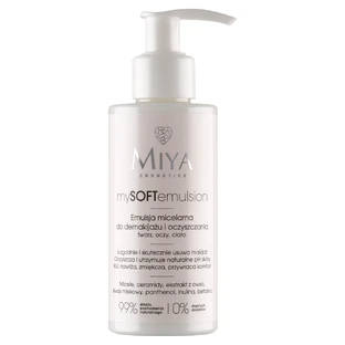 Miya Cosmetics Міцелярна емульсія для демакіяжу та очищення, 140 мл