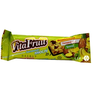 Батончик-мюслі VitaFruit Тропік глазурований 25 г