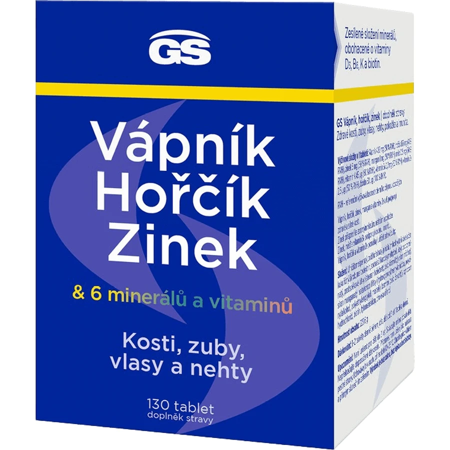 GS Кальций, магний, цинк 130 таблеток: цены и характеристики