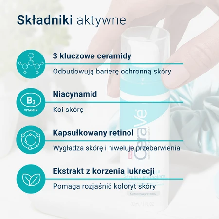 CeraVe Відновлювальна сироватка з ретинолом, 30 мл: ціни та характеристики