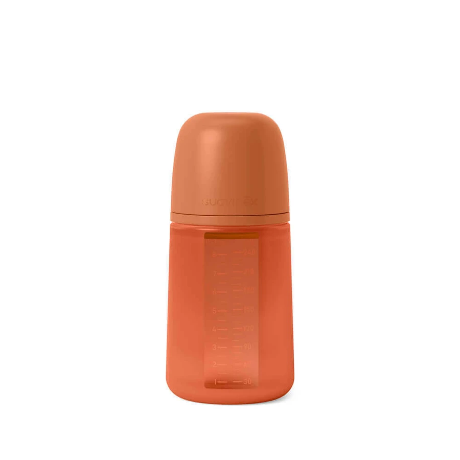 Силиконовая бутылочка для кормления Colour Essence SX Pro со средним потоком Colour Essence, Ruby, 240 мл, Suavinex: цены и характеристики