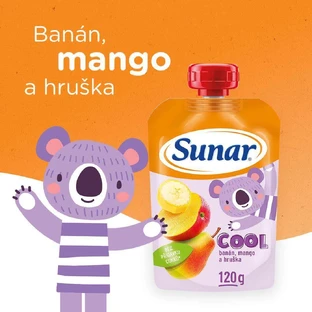 Sunar Cool фруктовые капсулы груша, банан, манго 12м+ 120 г