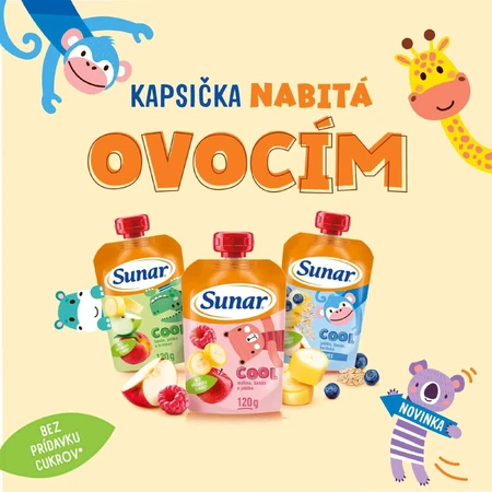 Sunar Cool фруктовые капсулы груша, банан, манго 12м+ 120 г: цены и характеристики