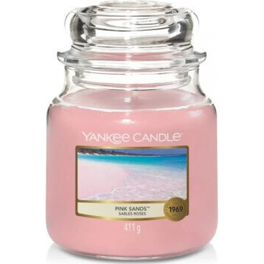 Yankee Candle Средняя свеча Розовые пески 1×411 г, ароматическая свеча: цены и характеристики