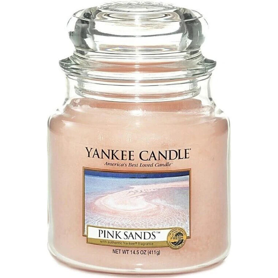 Yankee Candle Средняя свеча Розовые пески 1×411 г, ароматическая свеча: цены и характеристики