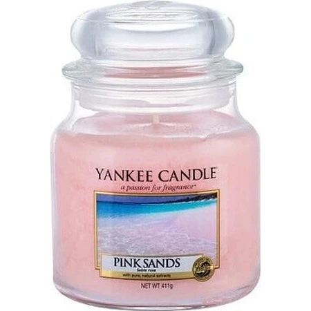 Yankee Candle Средняя свеча Розовые пески 1×411 г, ароматическая свеча: цены и характеристики