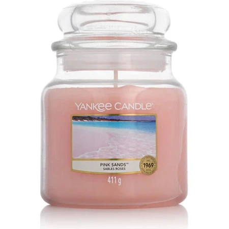 Yankee Candle Средняя свеча Розовые пески 1×411 г, ароматическая свеча: цены и характеристики
