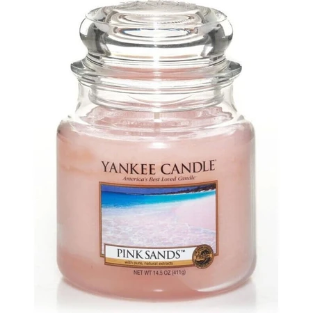 Yankee Candle Средняя свеча Розовые пески 1×411 г, ароматическая свеча: цены и характеристики