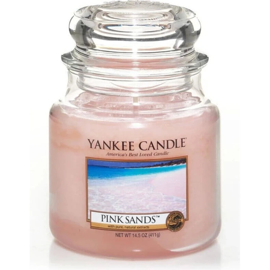 Yankee Candle Средняя свеча Розовые пески 1×411 г, ароматическая свеча: цены и характеристики