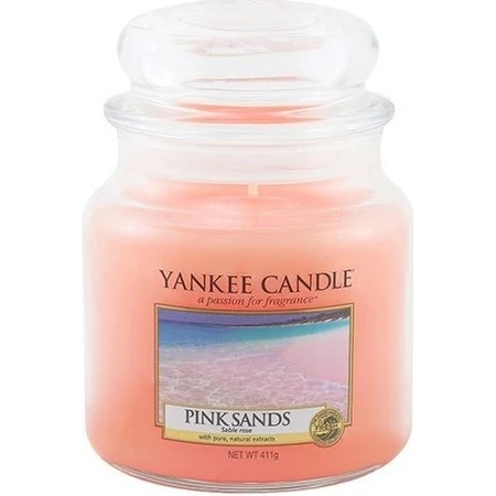 Yankee Candle Средняя свеча Розовые пески 1×411 г, ароматическая свеча: цены и характеристики