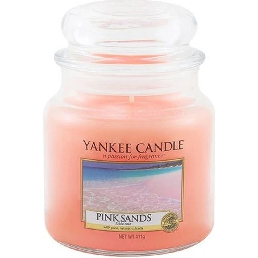 Yankee Candle Средняя свеча Розовые пески 1×411 г, ароматическая свеча: цены и характеристики