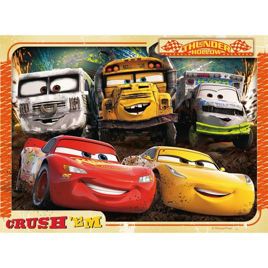 Пазл "Тачки", 4 детали, Ravensburger: цены и характеристики