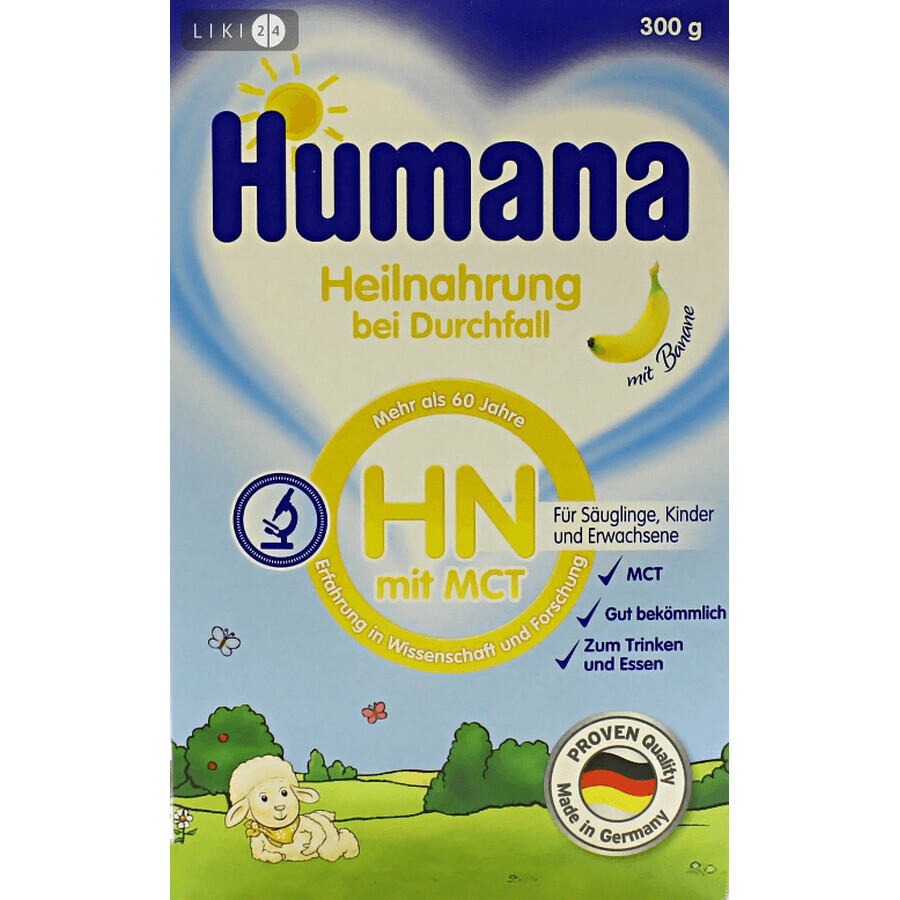 Молочна суха суміш Humana НN mit MCT 300 г: ціни та характеристики