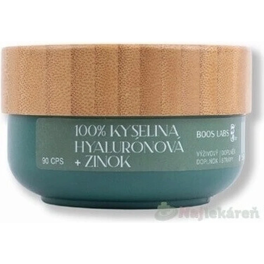 HYALURONIC ACID + ZINC - Boos Labs 1×90 cps, пищевая добавка: цены и характеристики
