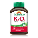 Витамин K2 120 MCG + D3 1000 МЕ, 30 капсул, Jamieson