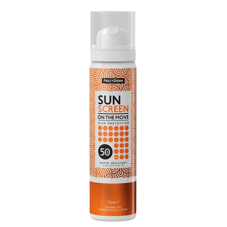 Сонцезахисний крем для обличчя SPF 50 Sun Screen On The Move, 75 мл, Frezyderm: ціни та характеристики