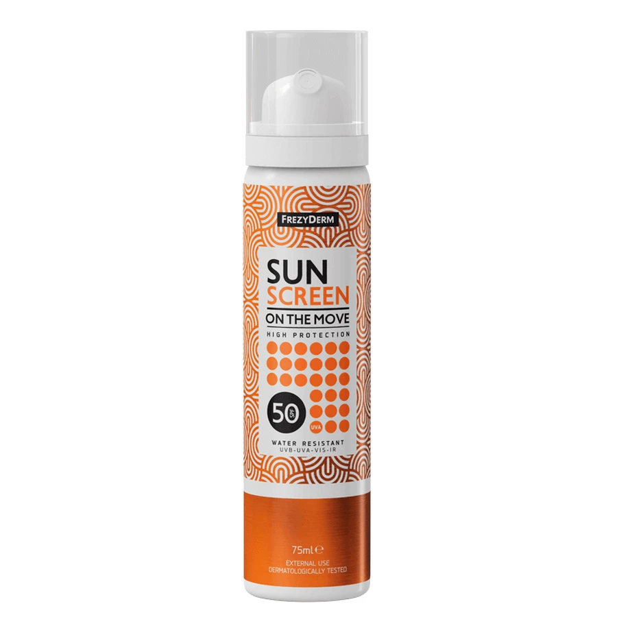 Сонцезахисний крем для обличчя SPF 50 Sun Screen On The Move, 75 мл, Frezyderm: ціни та характеристики